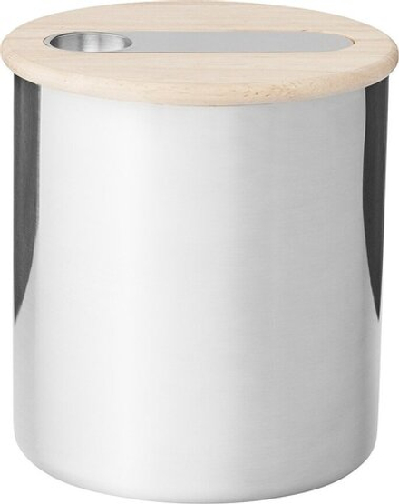 Банка для хранения Stelton Scoop, 300 мл, дерево, серебристая