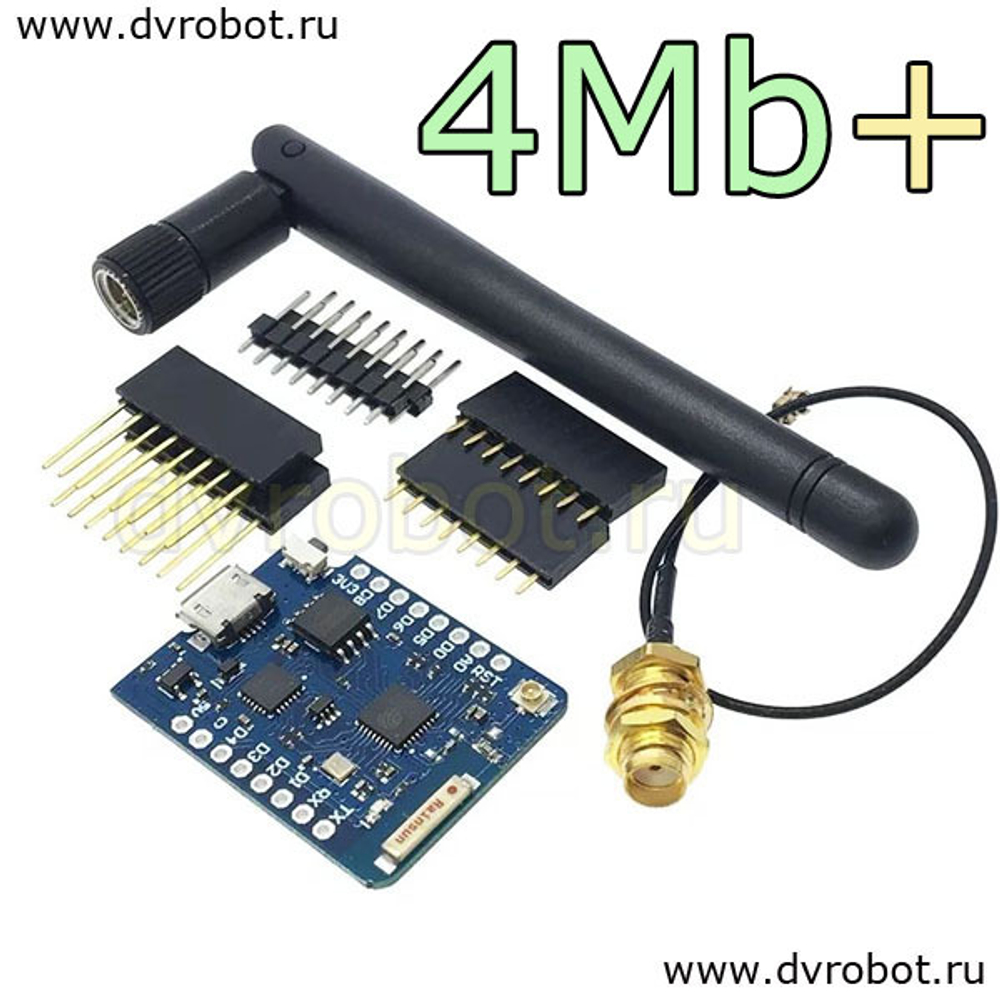 Плата Mini D1 PRO ESP8266-4Mb+