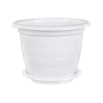 Горшок цветочный Виола 2л. с поддоном белый