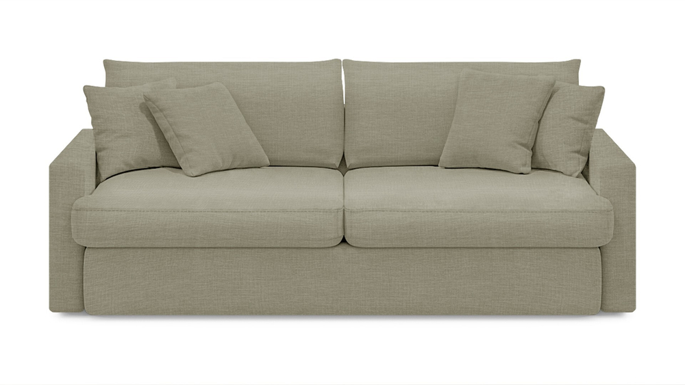 Диван Стелф ЭКО Strong Plus 01 210*109*90 см, Бежевый Рогожка Еврокнижка Фиеста