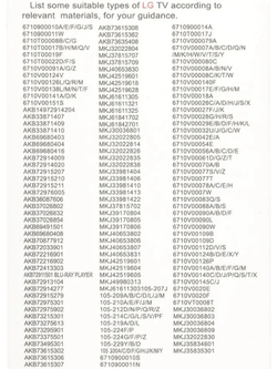 Универсальный пульт RM-609CB+ для телевизоров LG