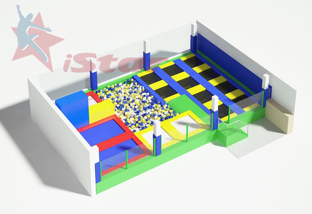 Батутная арена "ЗВЕЗДА" - купить по цене производителя аттракционов