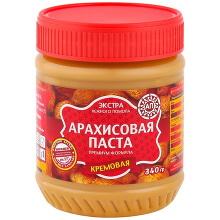 Арахисовая паста (Азбука Продуктов) кремовая 340гр