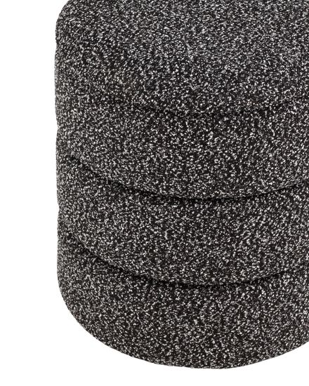 Пуф с ящиком Hive XS букле черный меланж