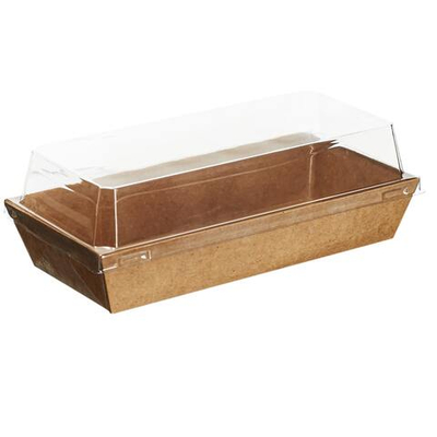 Контейнер бумажный Ant Box Kraft с крышкой 300 мл 7- 17 (70x170x68) 1/600