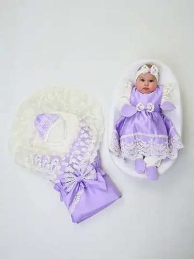 Конверт на выписку с платьем летний