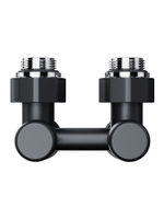 Узел нижнего подключения Royal Thermo Design угловой 1/2"х3/4" EK евроконус (черный)