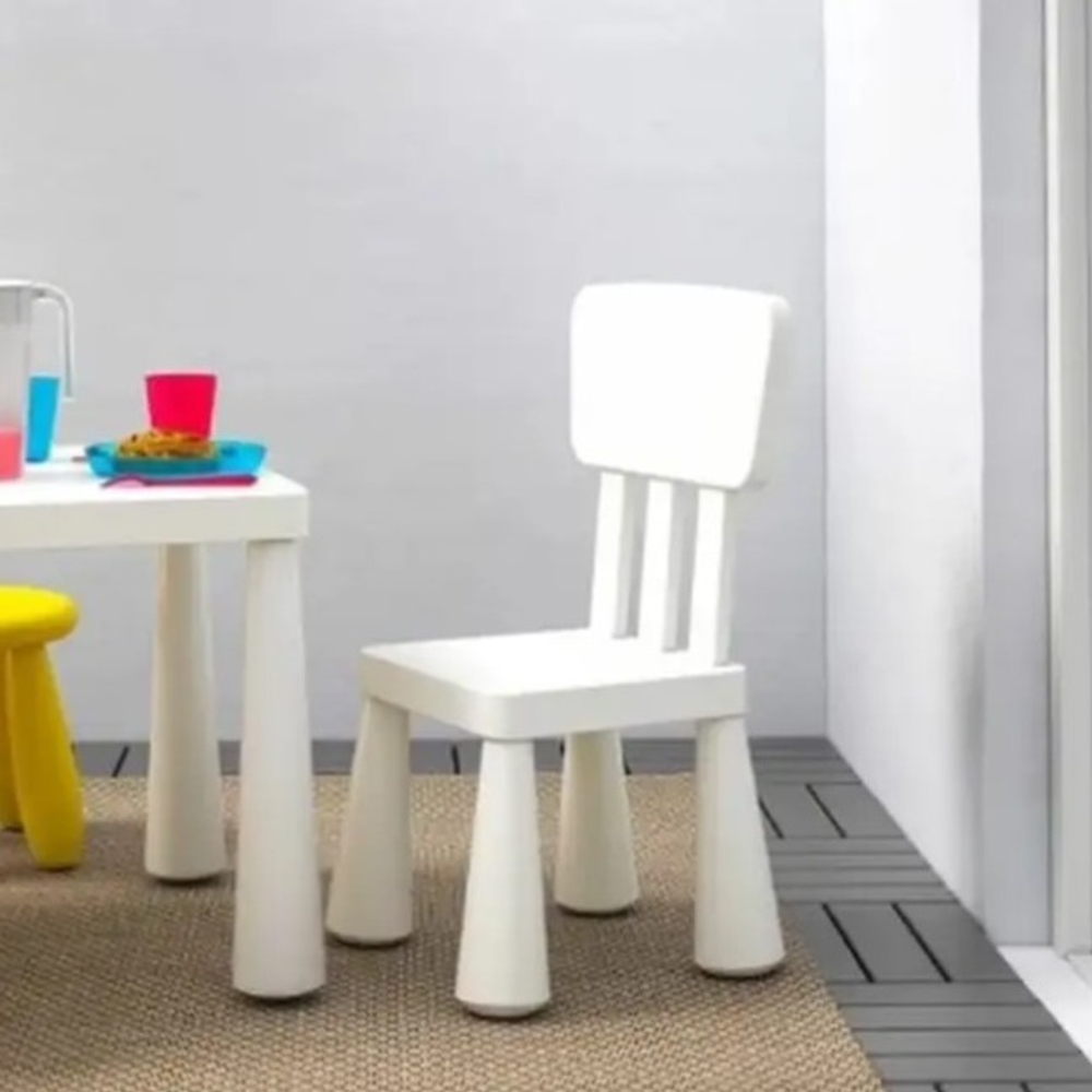 Детский стул BARNSTOL, пластик, 39*67*36 см, белый