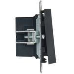 BRITE Кнопка звонка с индикацией для отелей 10А ВС10-1-9-БрГ графит IEK
