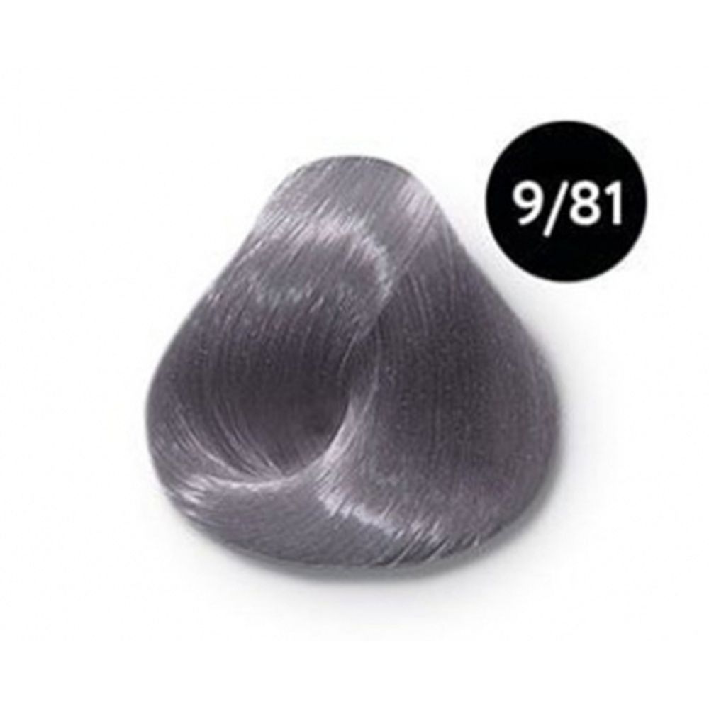 Перманентная крем-краска для волос, «Блондин жемчужно-пепельный» 9/81, Ollin Color, 60 мл.