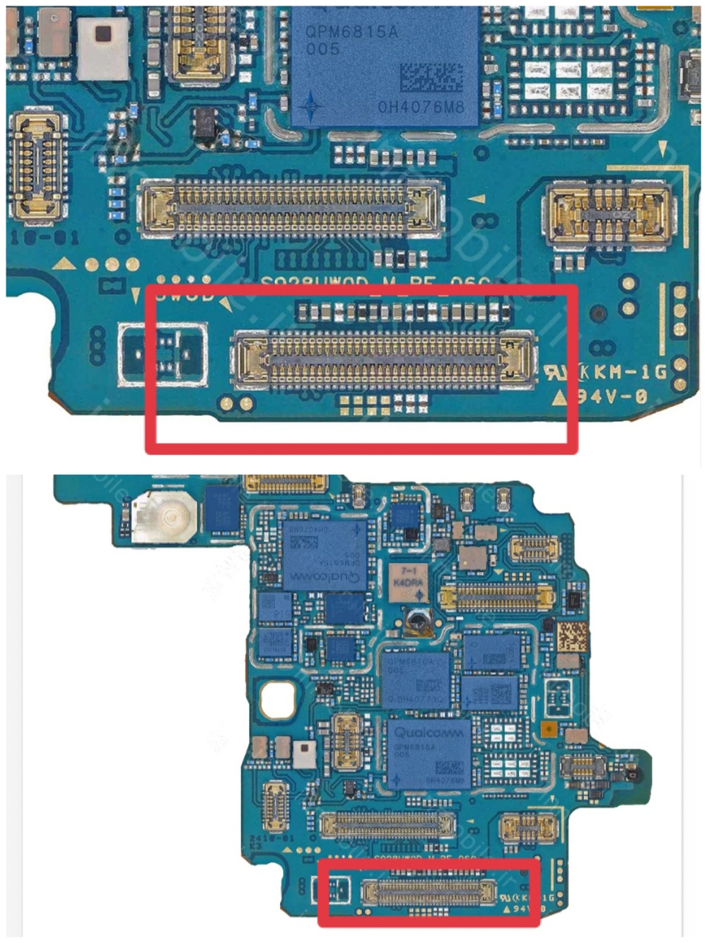 Samsung Galaxy S24 Ultra (SM-S928B)
- FPC коннектор дисплея (на плату)