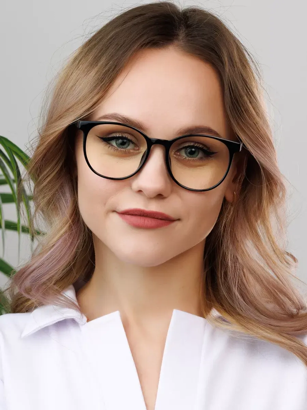 Прозрачные имиджевые очки для компьютера