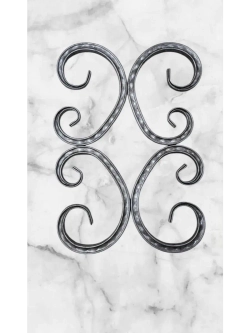 Кованый элемент "Бублик-косой" 4 шт