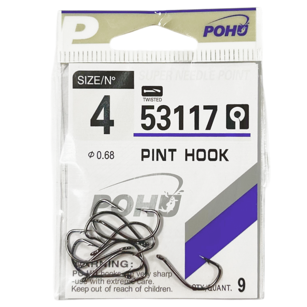 Крючки рыболовные POHU 53117 №4 (УП/10шт)