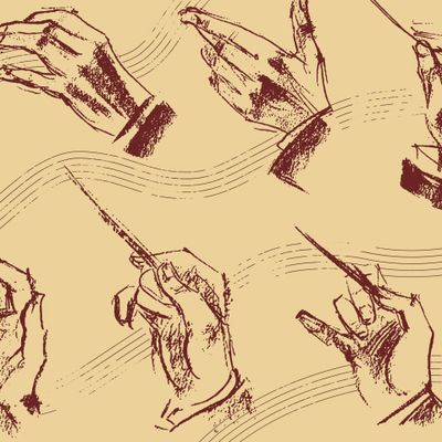 Дирижер (бежево-коричневый вариант)