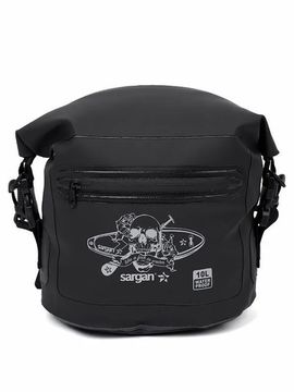 Гермосумка через плечо Sargan Скелетон-САП/Пляжка с доп.карманом 10 л черный