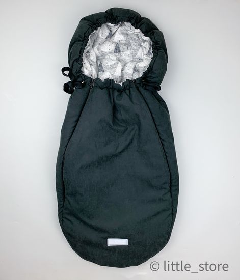 Конверт-мешок в коляску "Сноу" графит