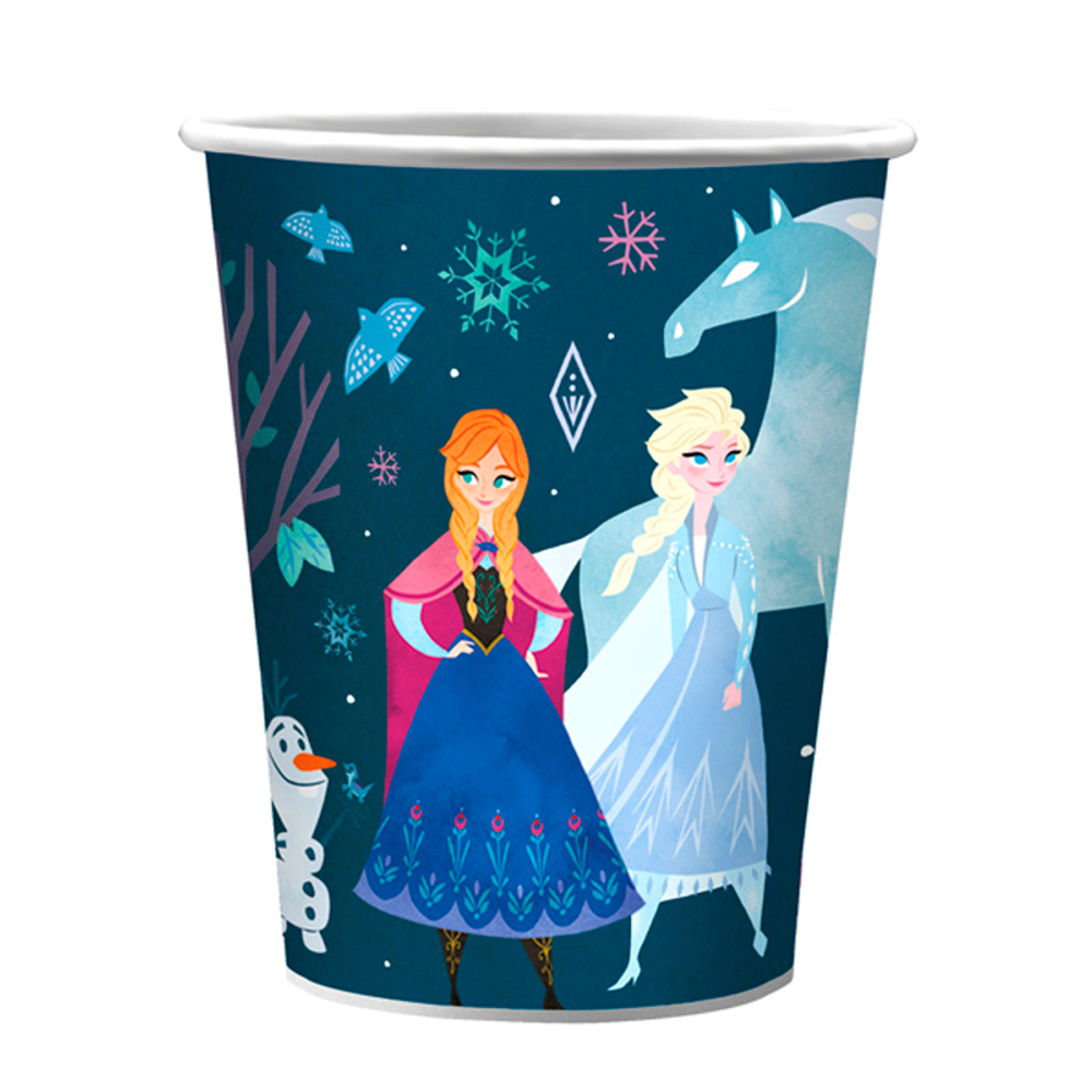 Стаканы бумажные "Холодное сердце" Сканди / Frozen Scandi