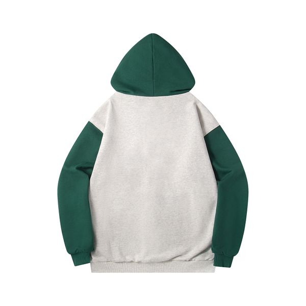 Худи HTF Zip светло-серый/зеленый - фото 9