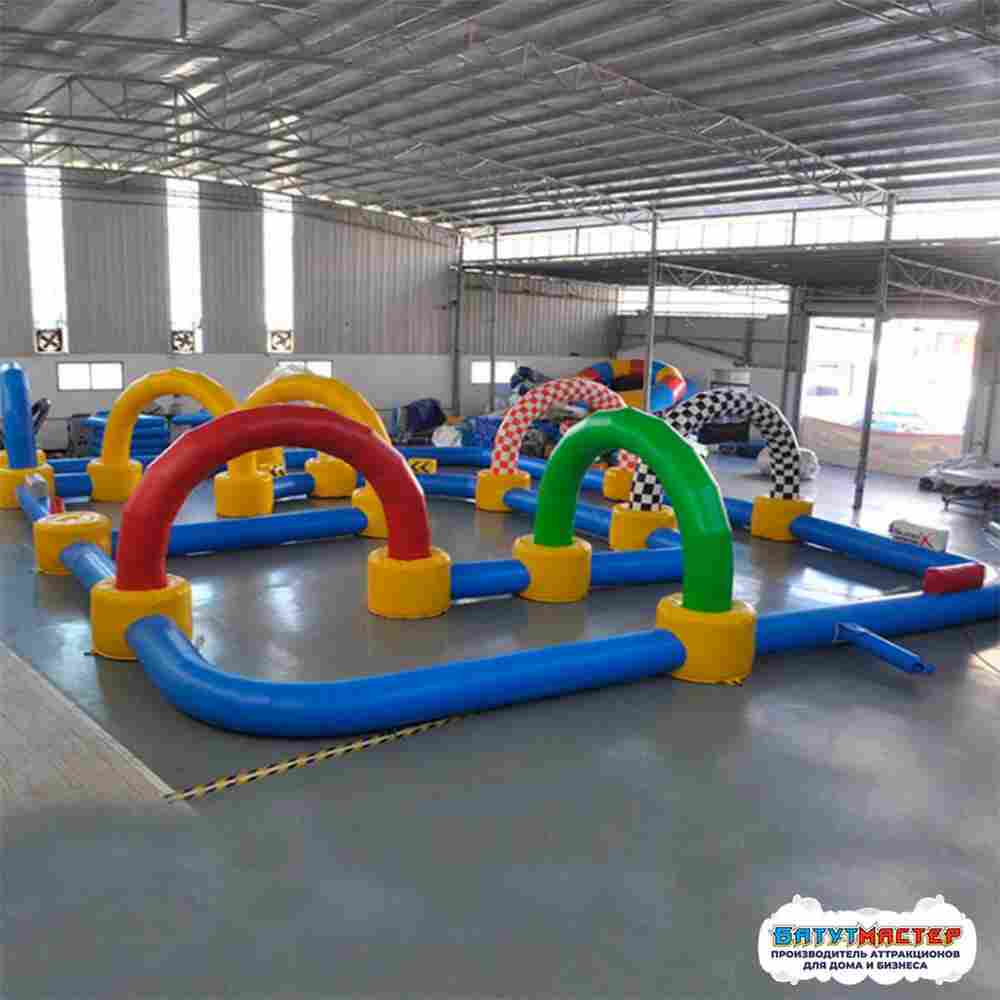 Надувная трасса «Весёлый лабиринт» игровая, 10×10×2,5 м