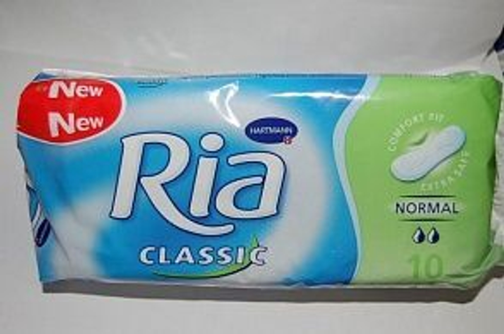 Ria Classic Sanitary Towels, 10 шт., жен. гигиен.прокладки 10 шт., Нормал