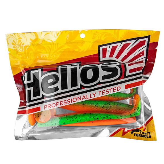 Виброхвост Trofey 5.5&#39;/14см Pepper Green &amp; Orange 4шт. (HS-25-018) Helios