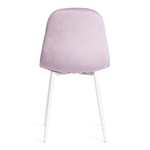 Стул BREEZE (mod. 4724) / 1 шт. в упаковке вельвет/металл, 44 х 53 х 87 см, Light lavander (светло-лавандовый) HLR26 / белый