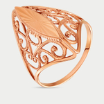 Кольцо из розового золота 585 пробы без вставки для женщин (арт. 4105А)