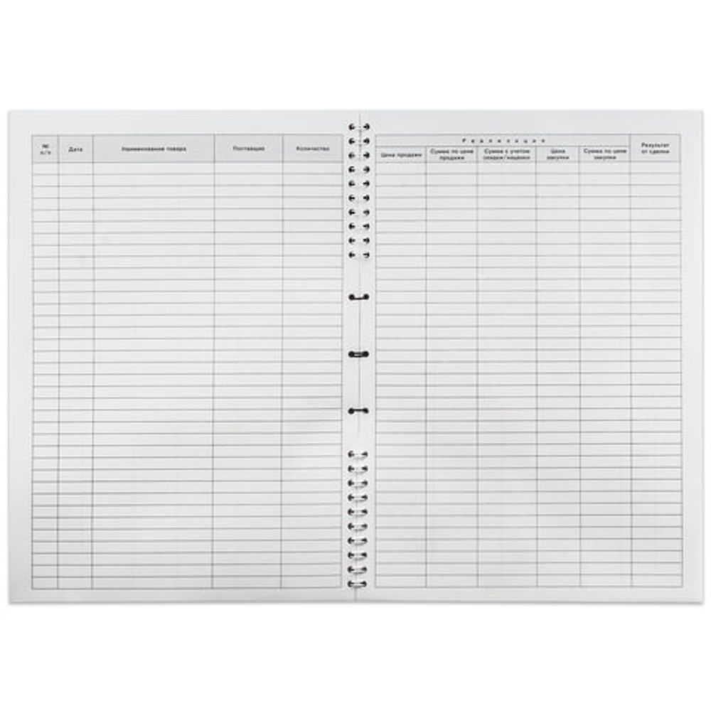 Книга учета доходов и расходов, 50 л., картон, на гребне, А4 (204х290 мм), 13с21-50