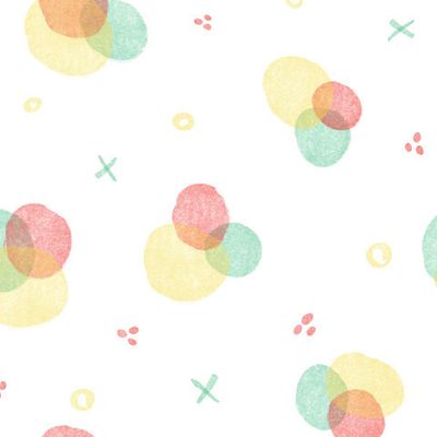 Нежные круги на белом фоне