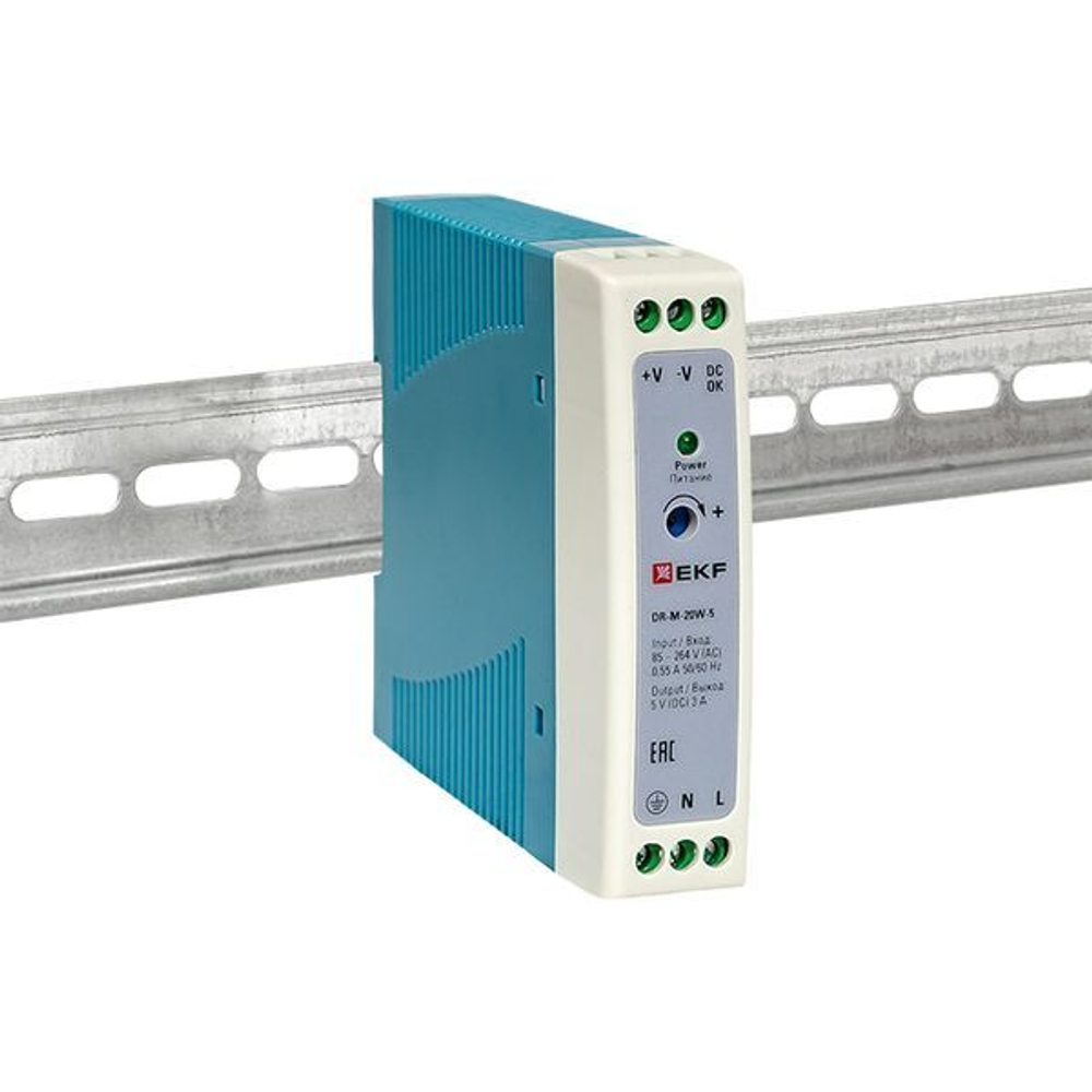 Блок питания  EKF DR-M-20W-5