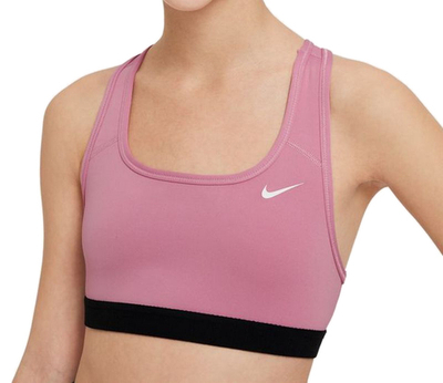 Теннисный бюстгальтер dziewczecy Nike Swoosh Bra - Pink