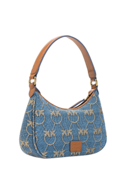 MINI LOVE BAG HALF MOON DENIM