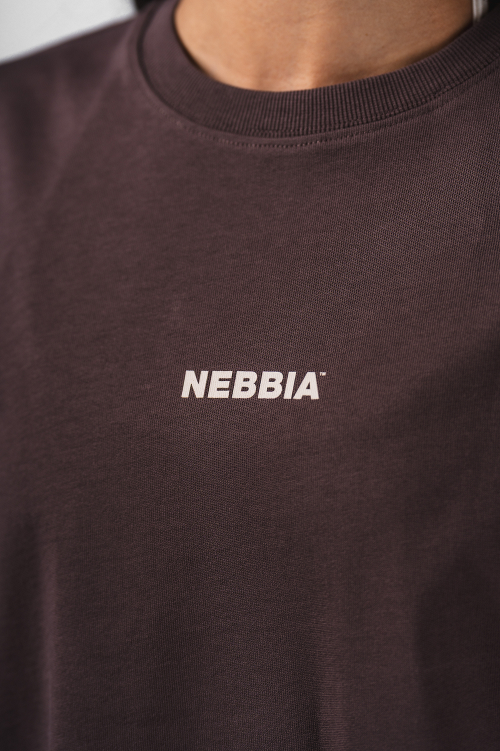 Футболка Oversized Tee RESET 491 коричневая