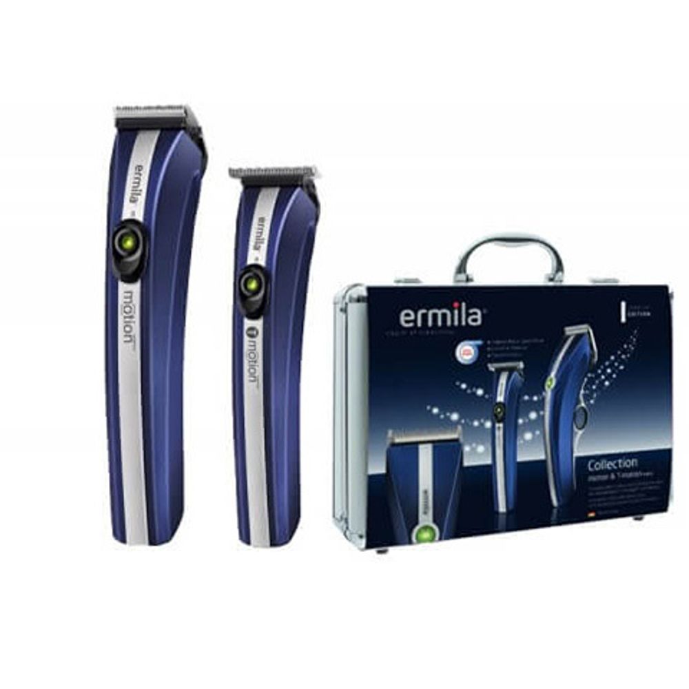 Набор Motion Midnight Blue в кейсе триммер с Т-ножом ERMILA (1885-0146)