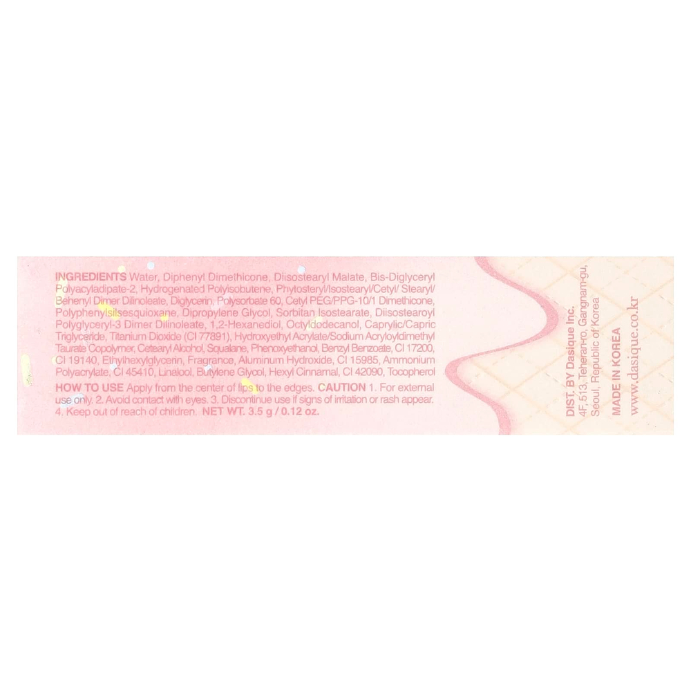 Dasique, Juicy Dewy, оттенок 09, персиковый пудинг, 3,5 г (012 унции)