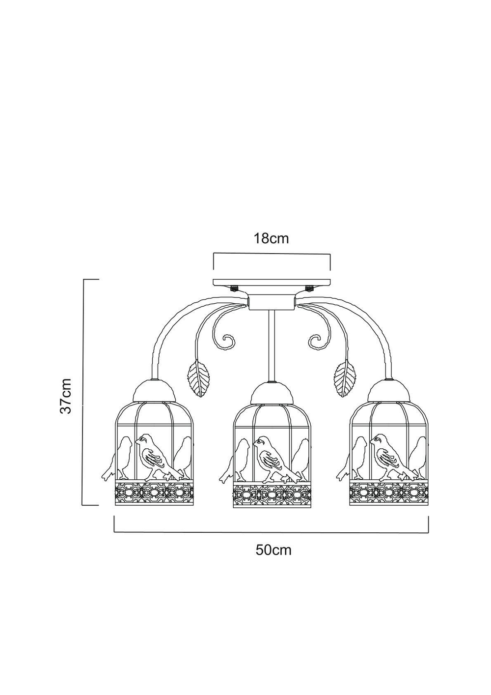 Люстра потолочная Arte Lamp Cincia A5090PL-3WG