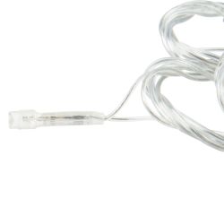 ULD-S2500-225-STK WARM WHITE IP20 Гирлянда светодиодная. 25м. Соединяемая. 225 светодиодов. Теплый белый свет. Провод прозрачный. ТМ Uniel