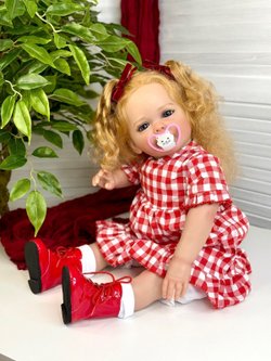 Кукла Реборн мягконабивная 60см в пакете (FA-041B)