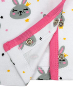 Кофточка д/новорожд. р.68-74 M0833IR-0/1 белый, зайчик (Такро)