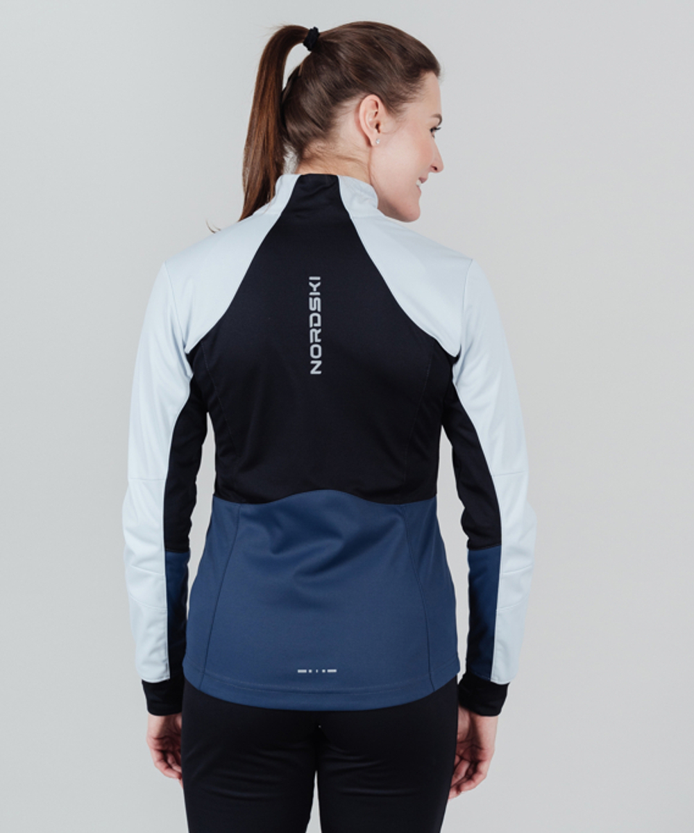 Куртка NORDSKI PRO Pearl Blue/Blue, тренировочная, женская