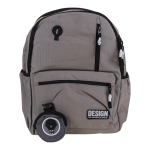 Рюкзак молодежный "Smile" 43,5*30,14см, чёрный, с кошельком