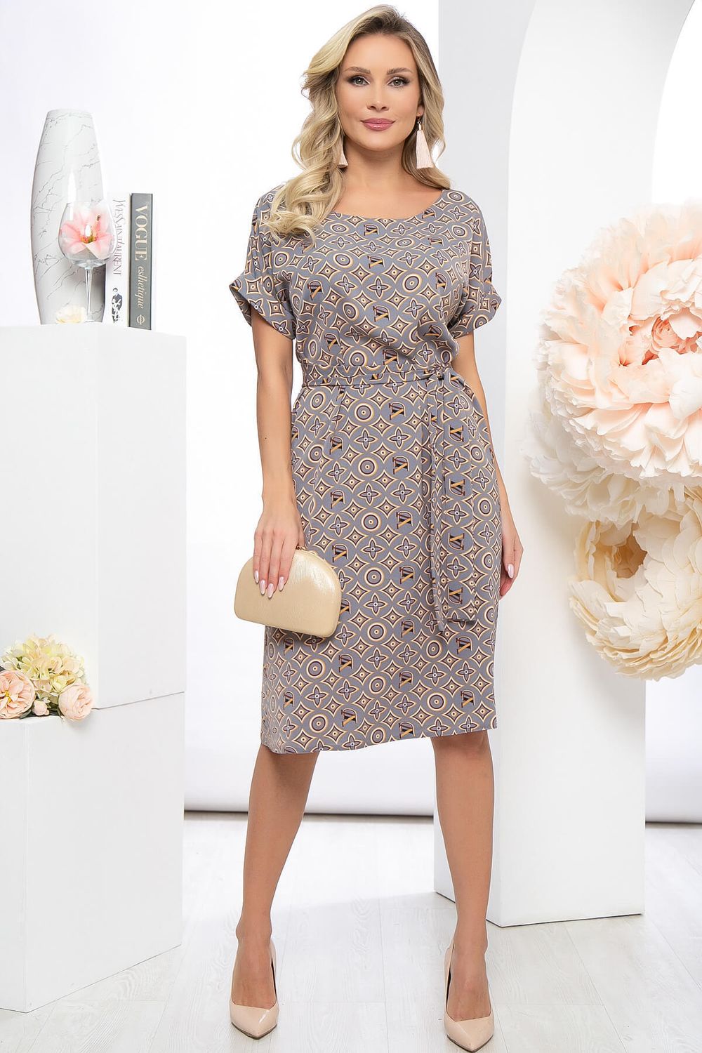 Платье "Бренди" (грей) П5542 LT Collection (Акция)