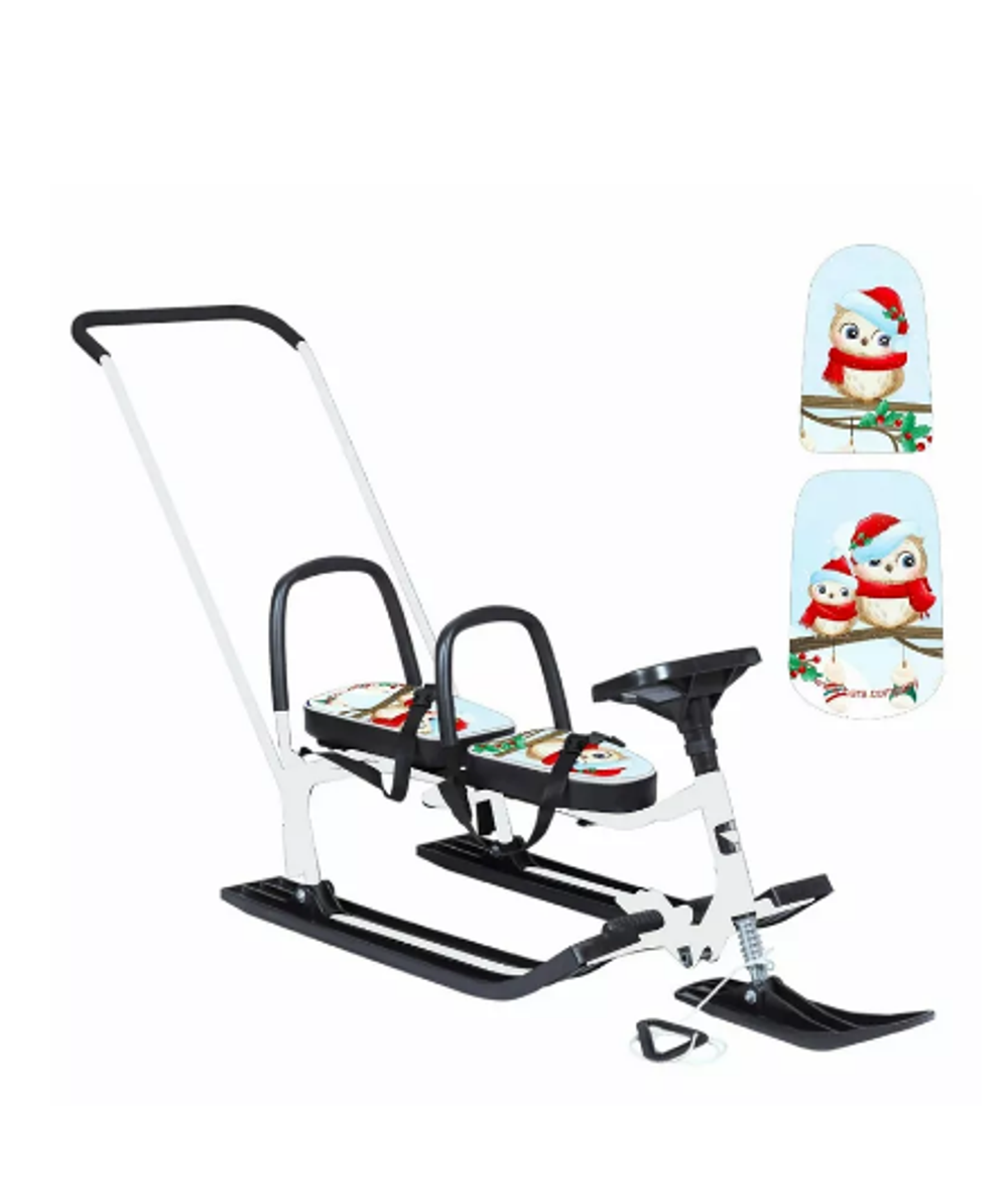 Снегокат Барс 505 Twins Baby Push Совы карнавал