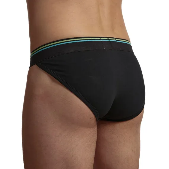 Мужские трусы танга черные JOCKMAIL JM3037-2