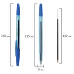 Ручки шариковые STAFF "Basic BP-175", НАБОР 4 шт., АССОРТИ, узел 1 мм, линия письма 0,7 мм, 142961