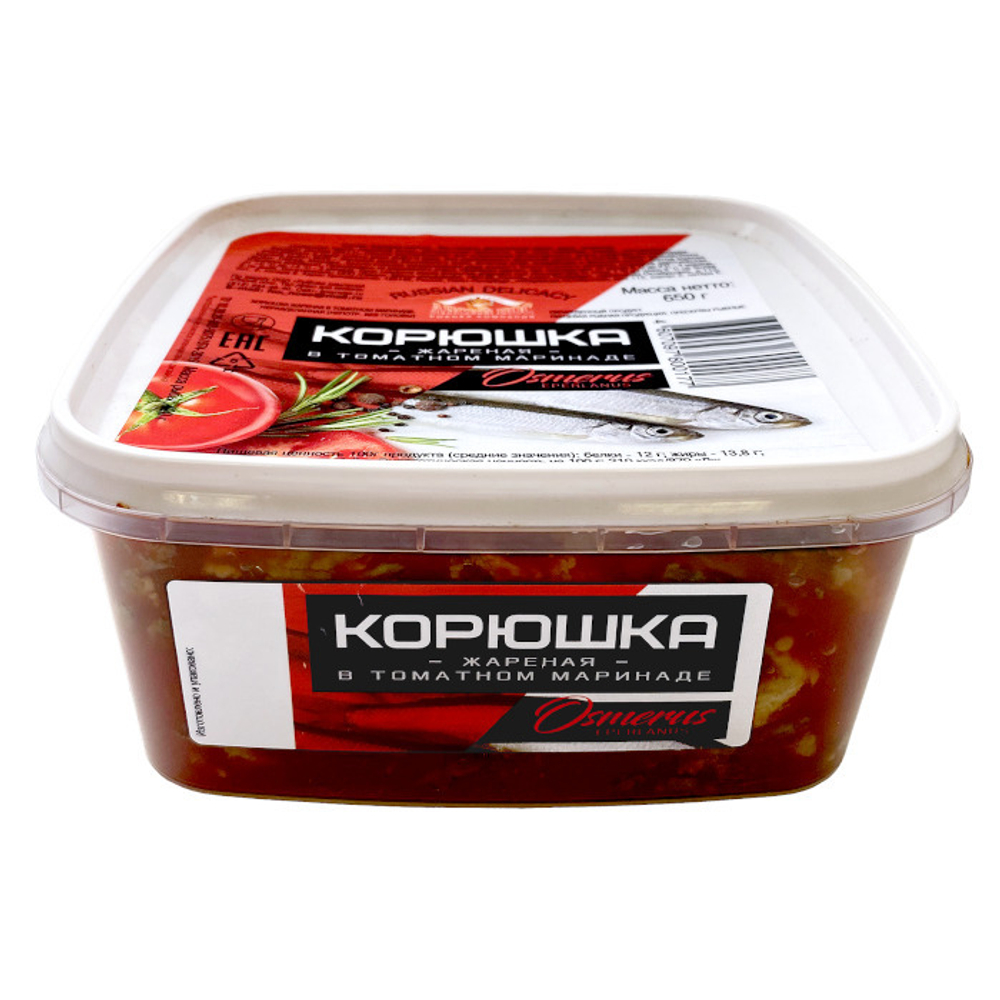 Корюшка жареная в томатном маринаде
