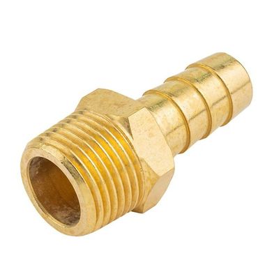 Штуцер пневматический наруж. резьба 3/8''- ''елочка''10мм Forsage F-MH06/06