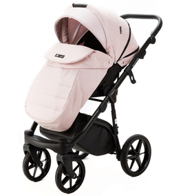Детская коляска Adamex Nola 2 в 1 N-PS162 (СВ. РОЗ + СВ.РОЗ.ПЕРЛ. КОЖА)