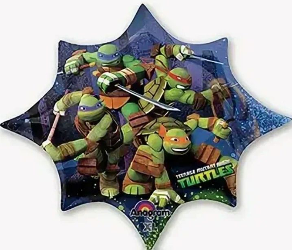 Шар с гелием 32" Turtles Черепашки ниндзя (арт1207-1611) 88см